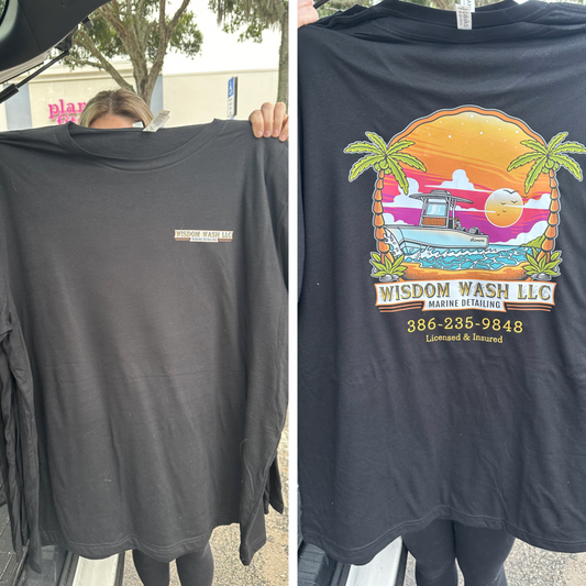 Custom T-Shirts for Wisdom Wash Marine Detailing | Daytona Beach
