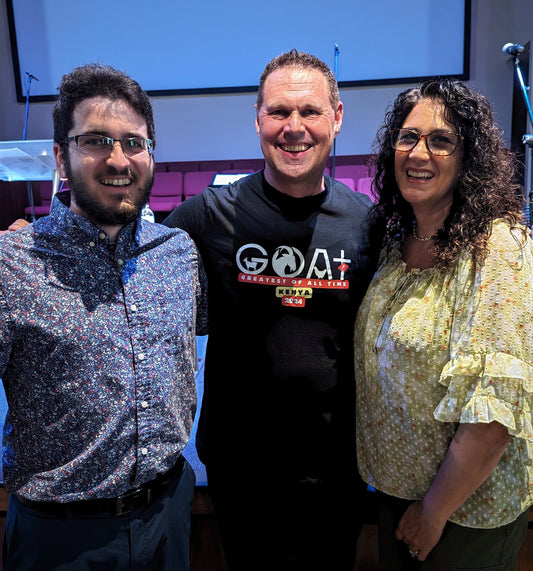 Custom church T-shirts printed for Lifepoint Community Church in DeLand FL 32724 by Qwik Tees, featuring matching designs for staff and volunteers.